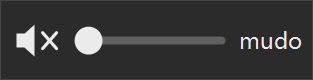 The volume bar muted